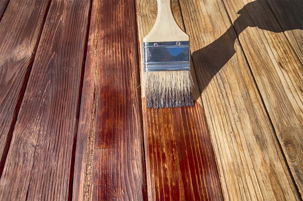 wooden burnish