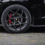 black car with black wheel