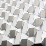 white abstract geometric artwork