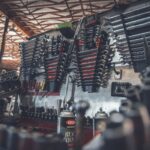 grey and brown wooden wall shelf