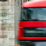 red and black car on road
