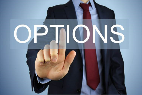 Options - Free of Charge Creative Commons Office worker pointing finger image