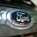 gray and black ford emblem